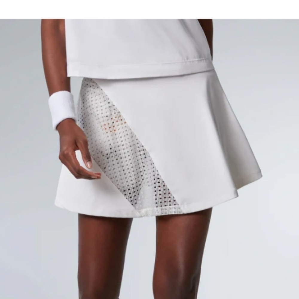 Tuckernuck White Skort with Mesh Detail
